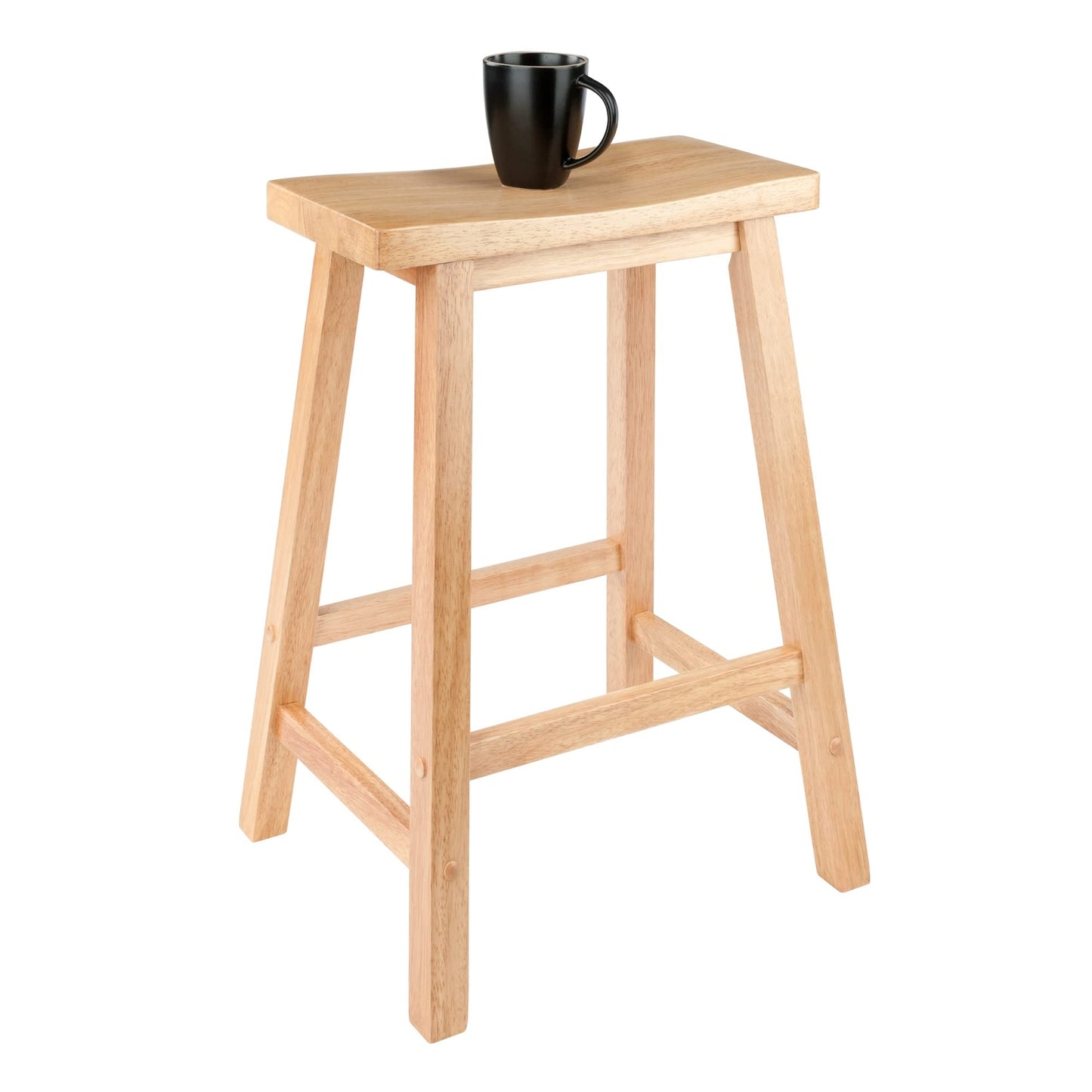 Winsome Satori Stool, 24", Natural - WoodArtSupply