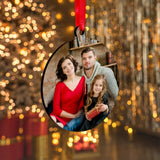 PYD Life 50 Pack Sublimation Ornaments Round Blanks 3 Inch Hardboard MDF Double-Sided Printable Bulk with Red Ribbon for Sublimation Personalized Christmas Tree Home Decor PYD Life