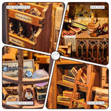 Book Nook Kit for Adults, Booknook DIY Miniature House Kit, 3D Wooden Puzzles for Adults, Wood Gifts for Book Lovers Women Friends - Magic Wand Shop