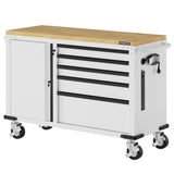 WORKPRO 52" x 20" 5-Drawer & 1-Door Rolling Tool Chest, Heavy Duty Tool Chest with Wheels, Power Strip, Locking System, Rolling Cabinet for Garage, Home & Kitchen, 1000 lbs Capacity WORKPRO