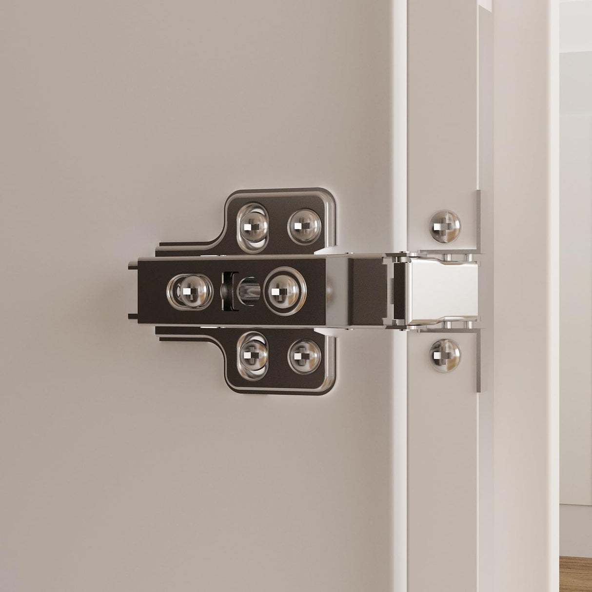 Hitow Wardrobe Cabinet with LED Light Strips, Armoire Closet with Glass Doors, Wooden Large Wardrobe with 5 Tiers Shelf & Hanging Rod, Modern Bedroom Armoire Clothes Organizer, White 47.2" W Hitow