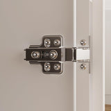 Hitow Wardrobe Cabinet with LED Light Strips, Armoire Closet with Glass Doors, Wooden Large Wardrobe with 5 Tiers Shelf & Hanging Rod, Modern Bedroom Armoire Clothes Organizer, White 47.2" W Hitow