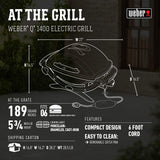 Weber Q1400 Electric Grill, Gray Weber