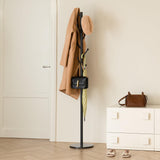 Yoobure Coat Rack Freestanding with Natural Marble Base - Coat Tree with 8 Hooks Heavy Duty Coat Hanger Stand, Metal Coat Rack Stand for Jacket, Hat, Clothes & Bag, Hall Tree Hat Rack for Entryway Yoobure