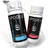 EPODEX® Art Resin & Crafting Epoxy Resin Kit UV-Stabilized Jewelry, Coasters, Tumblers, Crafts, Solvent- & Bubble Free, Low Odor, All Surfaces Wood, Concrete, Glass | Up to 3/4 Inch 0.375-15 Gal 2:1 EPODEX