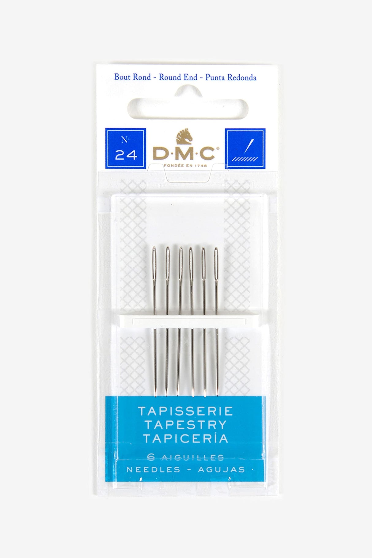 DMC 1767-24 Tapestry Hand Needles, 6-Pack, Size 24 DMC