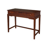 International Concepts Vanity Table with Vanity Bench Esspresso IC International Concepts