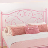 Elephance Full Bed Frame with Headboard Metal Bed Frame Full Size with 11.2" Storage Space No Box Spring Needed Easy Assembly,Pink Elephance
