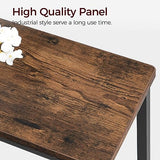 MAHANCRIS Bar Stools, Set of 2 Bar Chairs, Kitchen Breakfast Bar Stools with Footrest, 25.8" Dining Stools, Rectangular Industrial Bar Chairs, for MAHANCRIS