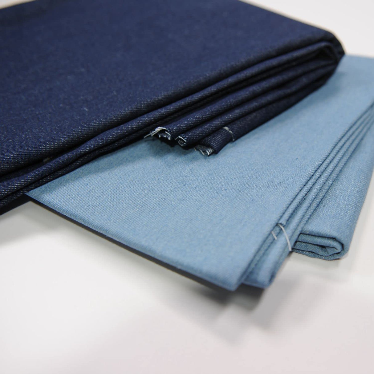 Denim 9 OZ.Indigo Washed of Deep Col 100% Cotton Fabric 62' ' Wide by The Yard(Deep-Indigo), Light-indigo WoodArtSupply