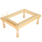 Embroidery Frame Stand Beech Wood Scroll Quilt Holder for Stitching Sewing Craft, Glossy and Size for Adults and Children Asixxsix