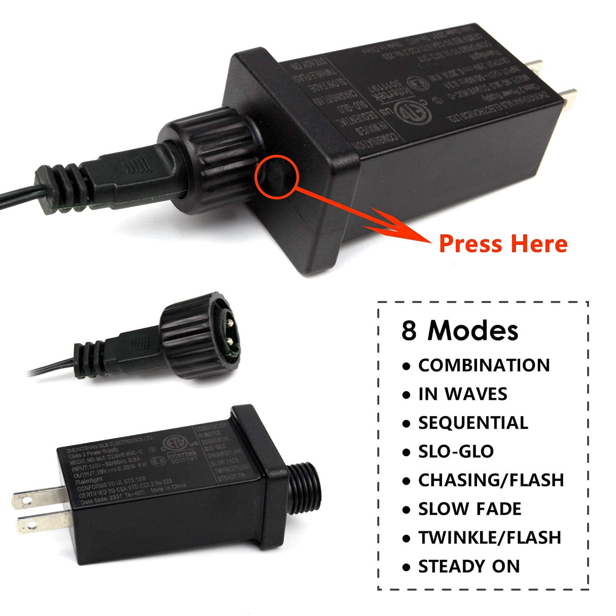 BHCLIGHT Extra-Long 95FT 240LED Christmas Lights Outdoor/Indoor, Timer & Memory & 8 Modes, Waterproof Green Wire Tree Lights for Xmas Party Garden Halloween Christmas Tree Decorations (Warm White) BHCLIGHT