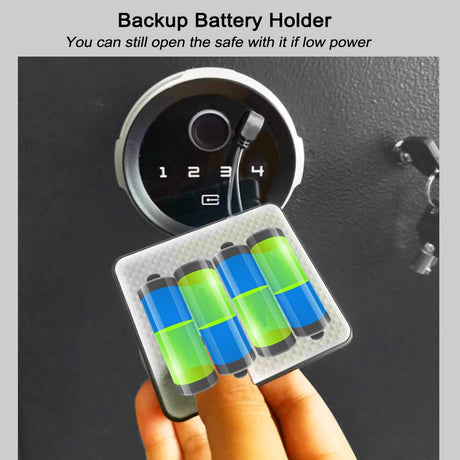 Biometric Wall Safe, Hidden Fingerprint Security Wall Safe, In Wall Safe Between Studs, Perfect for Home/Office/Hotel, Secure Handgun, Documents, Jewelry, Valuables Black LANGGER V