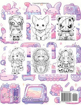Anime Coloring Book: Creepy Kawaii: Manga Art & Anime Enthusiasts Stress Relief Adult Coloring WoodArtSupply
