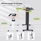 farexon 48 x 24 inch Standing Desk Electric Adjustable Height with Charging Station, Stand up Desk with Ergonomic Workstation, 4 Preset Heights Easy to Set（Oak Grey farexon