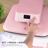 HTVRONT Automatic Heat Press Machine for T Shirts - 15x15 Intelligent Press Machine with Auto Release - Auto-Off & Heats Up Fast, Smart Heat Press for HTV, Sublimation, Heat Transfer Projects HTVRONT