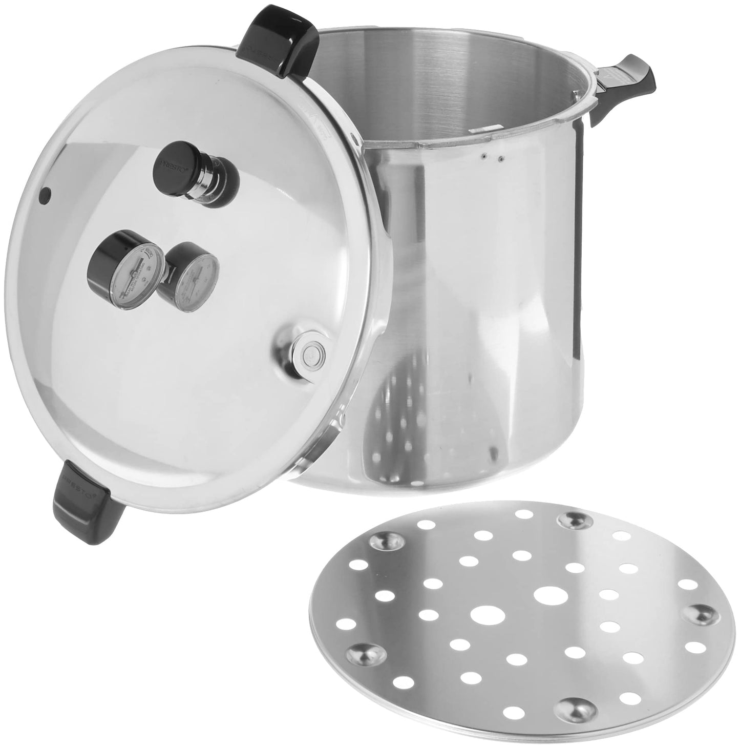 Presto 01784 23-Quart Induction Compatible Pressure Canner, Silver, Aluminum