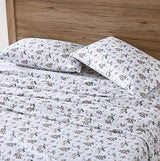 Eddie Bauer - Twin Sheets, Cotton Flannel Bedding Set, Brushed For Extra Softness, Cozy Home Decor (Woodland Friends, Twin) Eddie Bauer