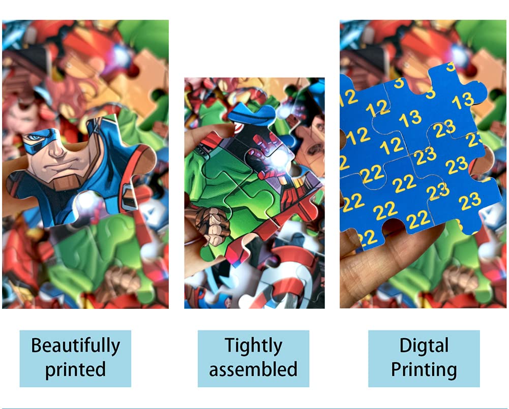 Puzzles for Kids 60 Piece Jigsaw Puzzles for Kids Ages 4-6 Wood Puzzles in a Metal Box Dinosaur Puzzles for Kids Ages 8-10 Great Gifts for Girls and Boys AVENGERS