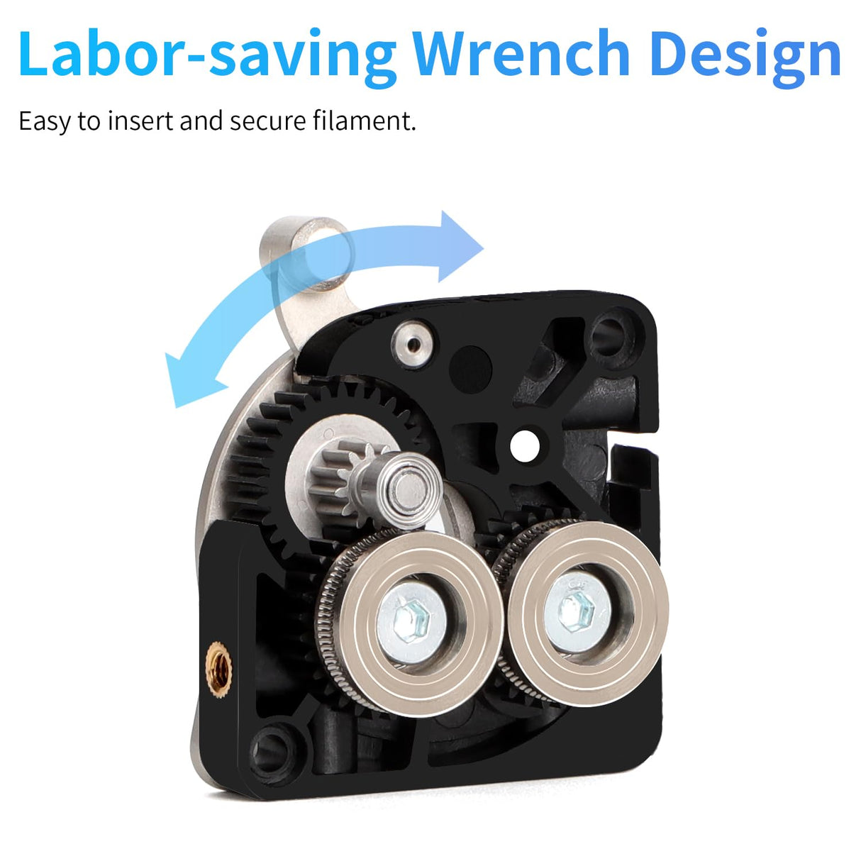 Creality Official K1/K1C Direct Drive Extruder Kit 3.0, Without Stepper Motor, Dual Gear Feeding Extrusion Support 1.75mm Filament Compatible with 3D Printers Ender 3V3/3V3 Plus, K1C, K1, K1 Max Creality