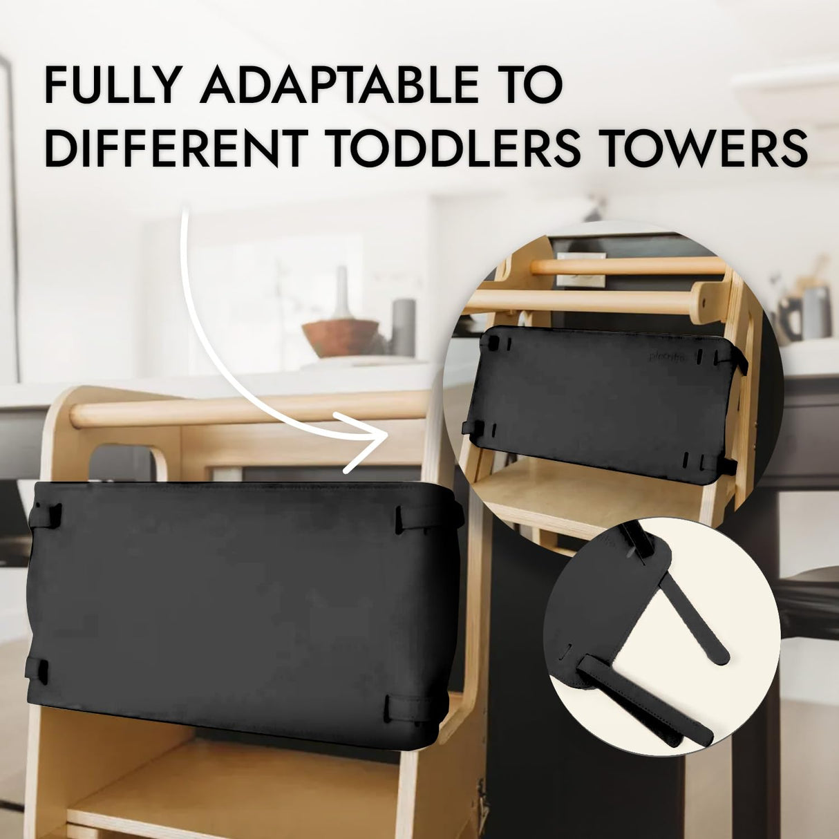 Toddlers Tower Safety Net - Safety Guard for Toddlers Tower - Kitchen Step Tool Toddlers/Kids - Pattern OLYMPE STORE