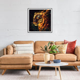 Stalente Diamond Painting Kits for Adults Tiger, 5D DIY Diamond Art Kits for Beginners Round Full Drill Diamond Painting for Home Wall Decoration Gift 12×12inch, Animal Stalente