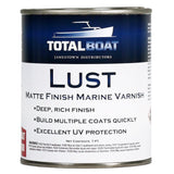 TotalBoat Lust Marine Varnish, High Gloss and Matte Finish for Wood, Boats, Outdoor Furniture (Matte, Pint) TotalBoat
