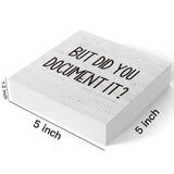 But Did You Document It Office Decor Wooden Box Sign Decorative Funny Office Wood Box Sign Home Rustic Farmhouse Square Desk Decor Sign for Shelf 5 x 5 Inches mmiishe