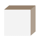 PYD Life 8 Pack Unfinished Wood Sublimation Plywood Board for Crafts,11.8" x 11.8",1/5" Thick(5 mm) White Wood Sheets Blanks Double-Sided Printable for Laser Cutting Machine 40 W PYD Life