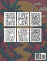 Positive Vibes Coloring Book for Adults: Inspiring Designs to Boost Your Mood and Relieve Stress (Stress Relief & Mindfulness Coloring Collection for Adults) WoodArtSupply