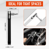 ZOOI Stocking Stuffers for Adults Men, Christmas Gifts for Men Ratcheting Pocket Screwdriver, Mens Gifts for Dad 90 Degree Right Ratchet Screwdriver, Dad Gifts for Him, White Elephant Gifts for Adults ZOOI