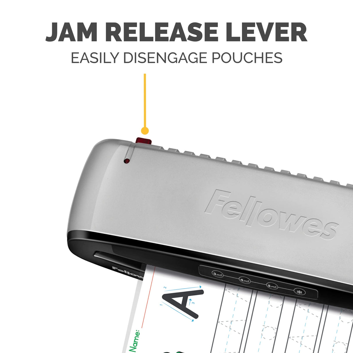 Fellowes Saturn 3i 95 Thermal Laminator Machine for Home or Office with Pouch Starter Kit, 9.5 inch, Fast Warm-Up, Jam-Free Design(5735801) Fellowes