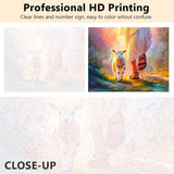 TUMOVO DIY Paint by Numbers for Adults Art Religious Christianity Adults' Paint by Number Kits Lamb Walking with Jesus Art Oil Hand Painting Paint Kits Art Crafts for Home 16x20 in TUMOVO