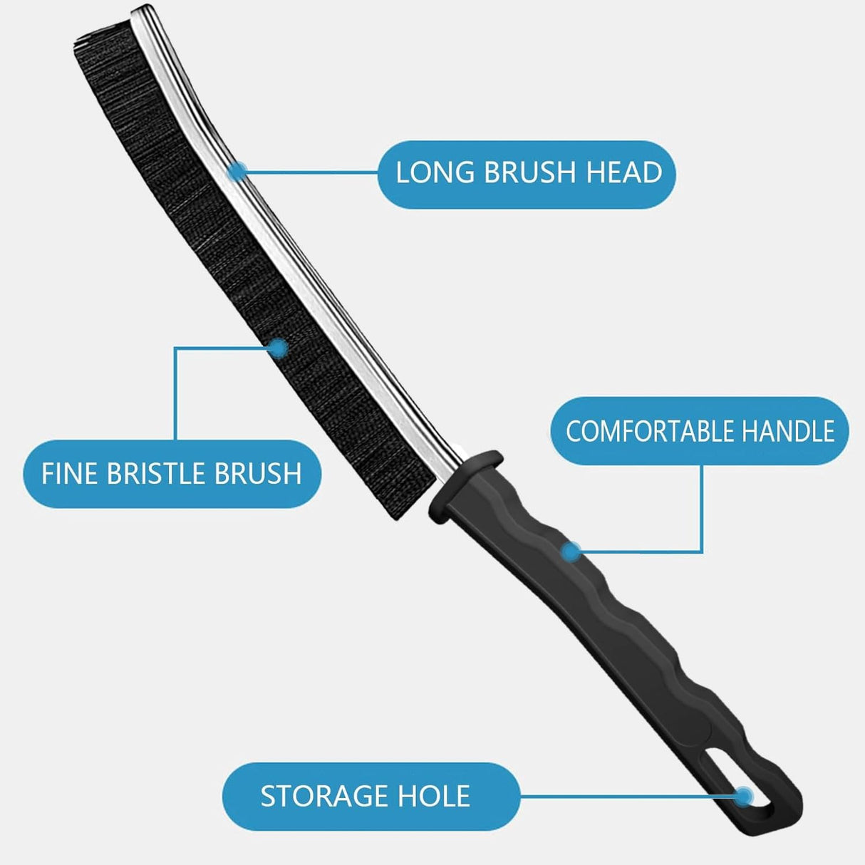 Crevice Cleaning Brush,New Multifunctional Cleaning Brush Tool, Bathroom Gap Brush, Home, Kitchen, Bathroom, Window, Vehicle, Faucets, Toilet,6Pcs AUDELN