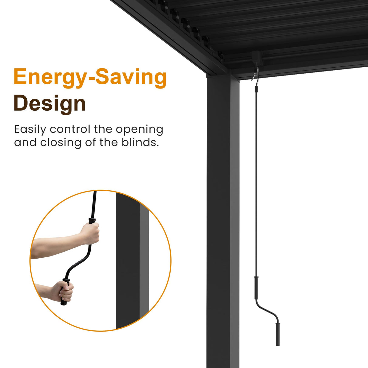 Louvered Pergola 12'x 16' with Curtains & Netting, Metal Outdoor Pergola with Adjustable Louvers Roof and Gutter System, Metal Hardtop Gazebo for Patio, Deck, Garden, Yard, Dark Gray FansaFurn