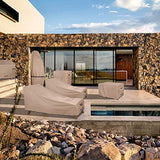 ULTCOVER Waterproof Patio Lounge Chair Cover Heavy Duty Outdoor Chaise Lounge Covers 2 Pack - 76L x 32W x 32H inch ULTCOVER