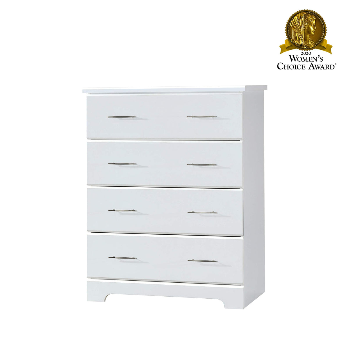 Storkcraft Brookside 4 Drawer Dresser (White) – GREENGUARD Gold Certified, Nursery Dresser for Kids Bedroom, Chest of Drawers Storkcraft