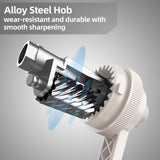 Deli Manual Pencil Sharpener - Auto-in Hand Crank with Adjustable Point for Colored Pencils, Kids, Students, Classroom, Home and Office, Gray deli