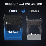 Sekey 220L Collapsible Foldable Wagon with 330lbs Weight Capacity, Heavy Duty Folding Utility Garden Cart with Big All-Terrain Beach Wheels & Drink Holders. Black Sekey