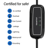 AplysiaTech Level 1+2 EV Charger, 16Amp 110-240V, Portable SAE J1772 Electric Car Charger, Plug-in EV Charging Station for Home,21 Ft Level 2 Charger Cable NEMA 6-20Plug(Tesla Need Adapter) AplysiaTech