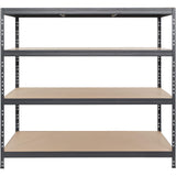 AR Shelving Heavy-Duty Garage Shelving, 4-Shelf Unit, 1000-Lb. Capacity Per Shelf, 60in.W x 24in.D x 70in.H, Model# TR18S410KGIFD9G00 AR Shelving