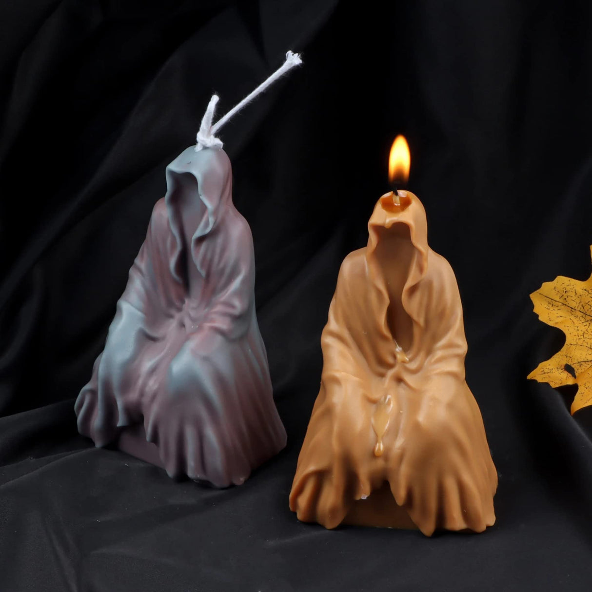 Ghost Candle Mold Halloween God of Death Resin Casting Silicone Mold for DIY Aromatherapy Candles Wax Plaster Polymer Clay Decoration ZAKVOOR