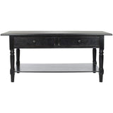Safavieh American Homes Collection Boris Distressed Black Coffee Table Safavieh