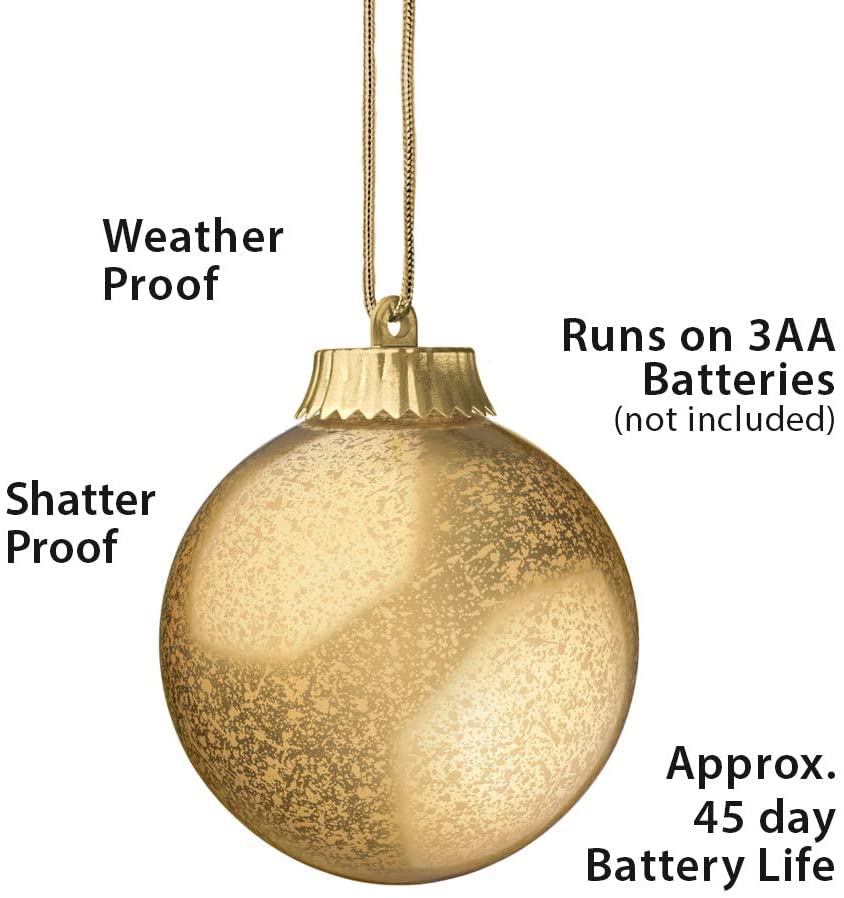 Xodus Innovations WP510 Battery Powered Hanging Decorative Outdoor LED Pulsing 5" Globe Light, 1 Count (Pack of 1) Xodus Innovations