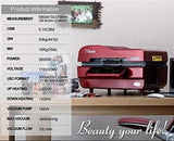 Heat Press Machine，3D Sublimation Vacuum Machine, Sublimation/Heat Press Machine,Mug/T Shirt/Cell Phone Case Printer,Cup/Digital Printing Machine (Color : Red, Size : US) CHIPEL