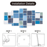 10 Pack Acoustic Panels A surface square tiles different shades blue Acoustical Soundproof Wall Panels Sound Absorbing Panel Reduce Room Echo Reverberation Acoustic Treatment AT5ZR4PD