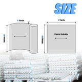 2 Yard White Twill Cotton Canvas Fabric,Natural Thick Cotton Poplin Fabric by The Yard,59 Inches Wide 100% Cotton, Embroidery Muslin Quilting Fabric Material for Sewing Material Apparel Cloth WAFASSZD