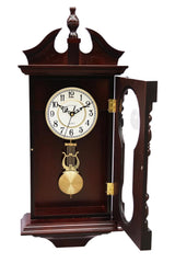 Vmarketingsite Grandfather Wall Clocks Battery Operated for Living Room Decor, Traditional Wood Wall Pendulum Clock with Westminster Chime, Makes A Great Housewarming Or Birthday Gift Vmarketingsite