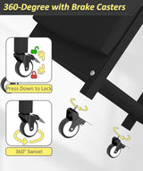 Artibear 4-Tier Rolling Power Tool Organizer Storage Cart, Garage Organization on Wheels Tool Cart with Drill Set Rack Shelf, Mechanic Utility Cart for Workbench & Outdoors Working, Gift for Men Dad Artibear