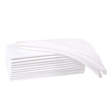 Cloth Dinner Napkins with Hemmed Edges 18x18 Inches Washable - 100% Polyester Soft & Comfortable Reusable Napkins for Weddings, Parties or Daily Use (Set of 4, White) THE BEER VALLEY